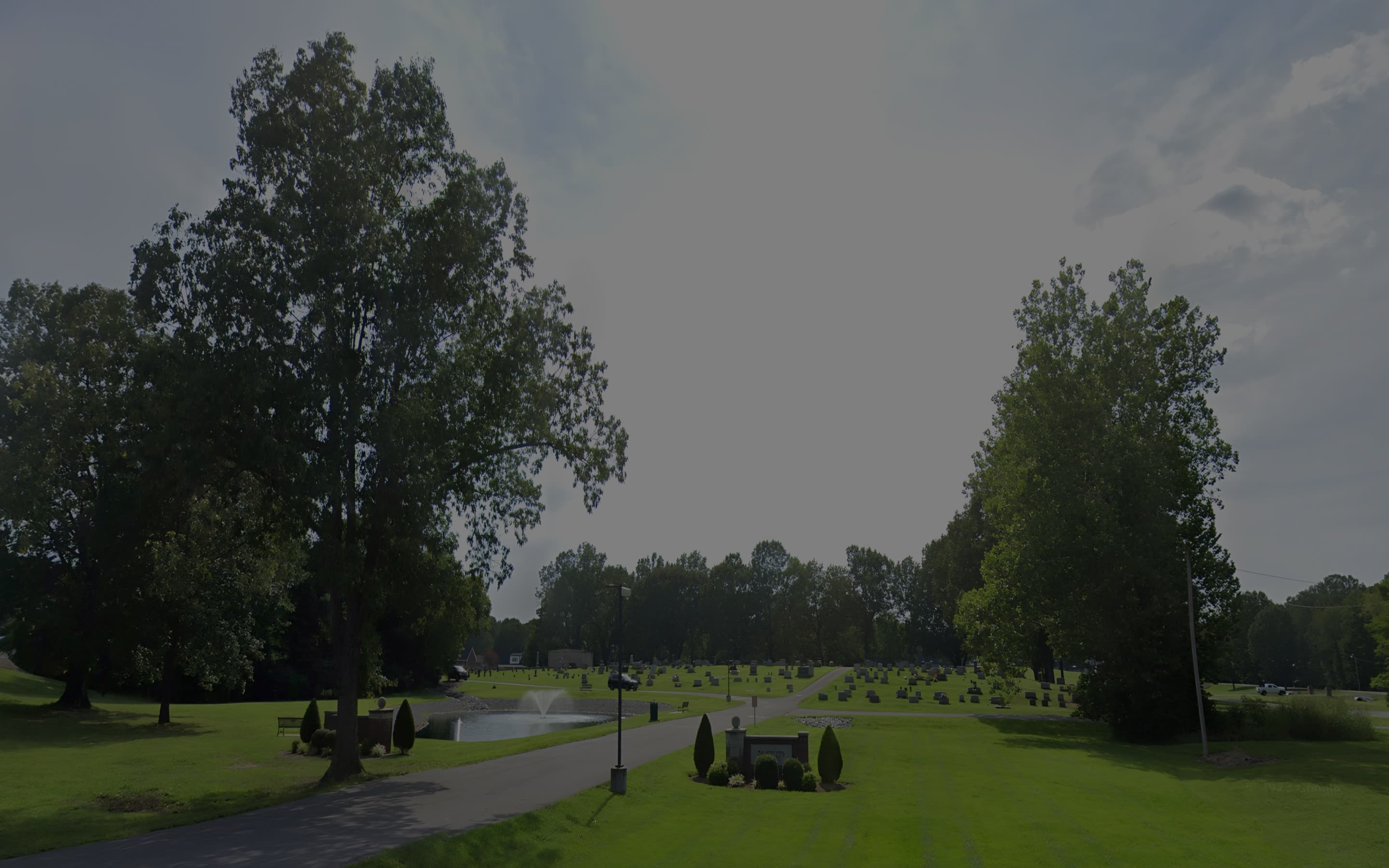 Photo with a view of Calvert Cemetery
