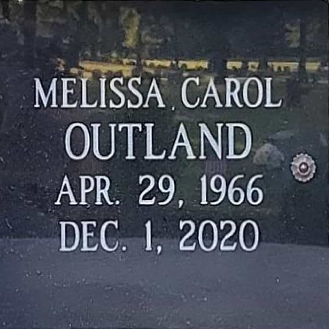 Melissa Carol Outland's grave