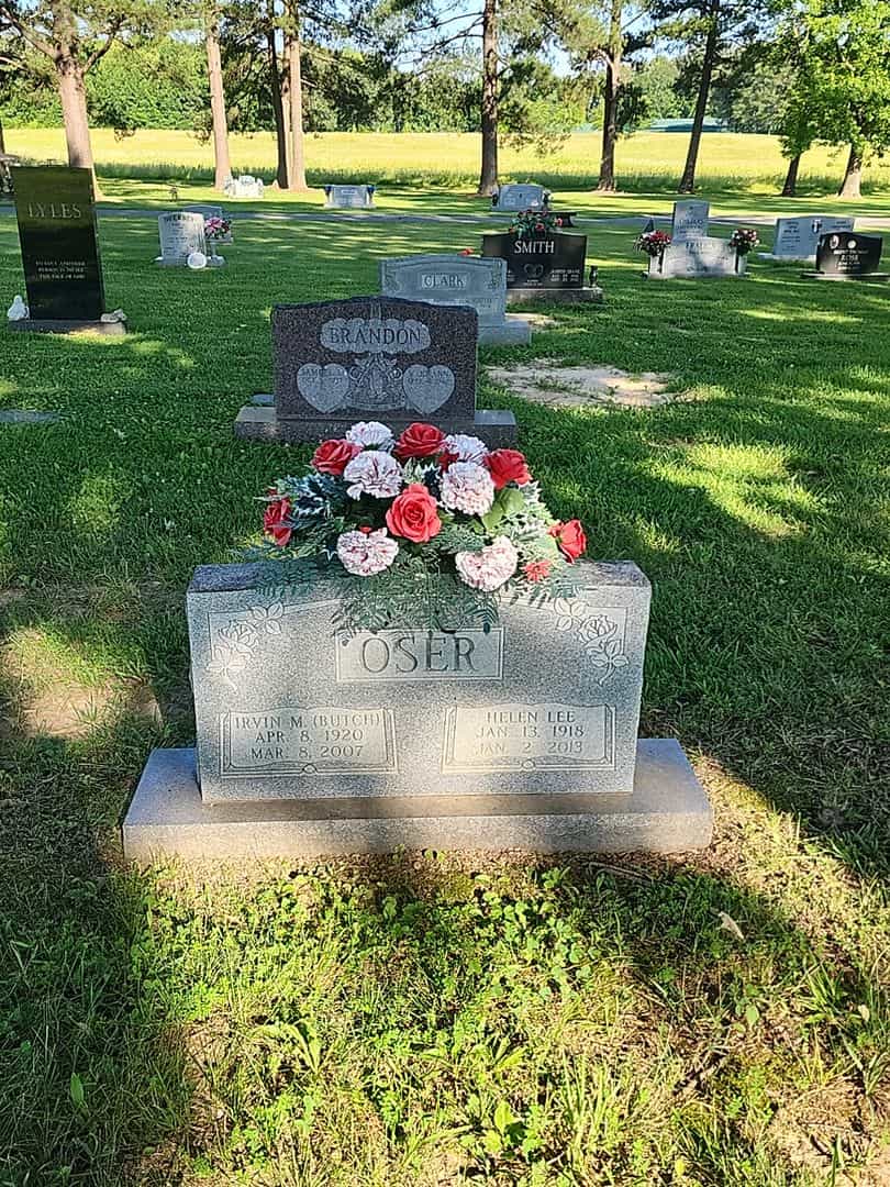 Irvin M. "Butch" Oser's grave. Photo 1