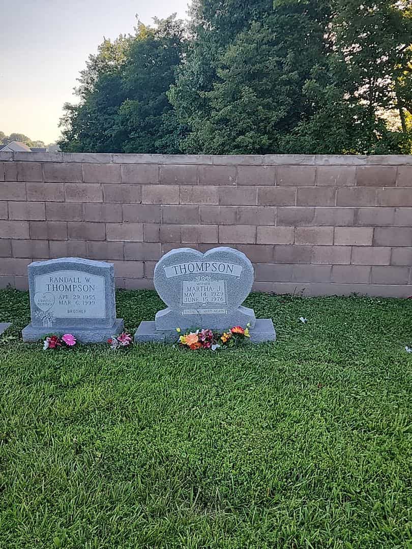 Martha J. Thompson's grave. Photo 2