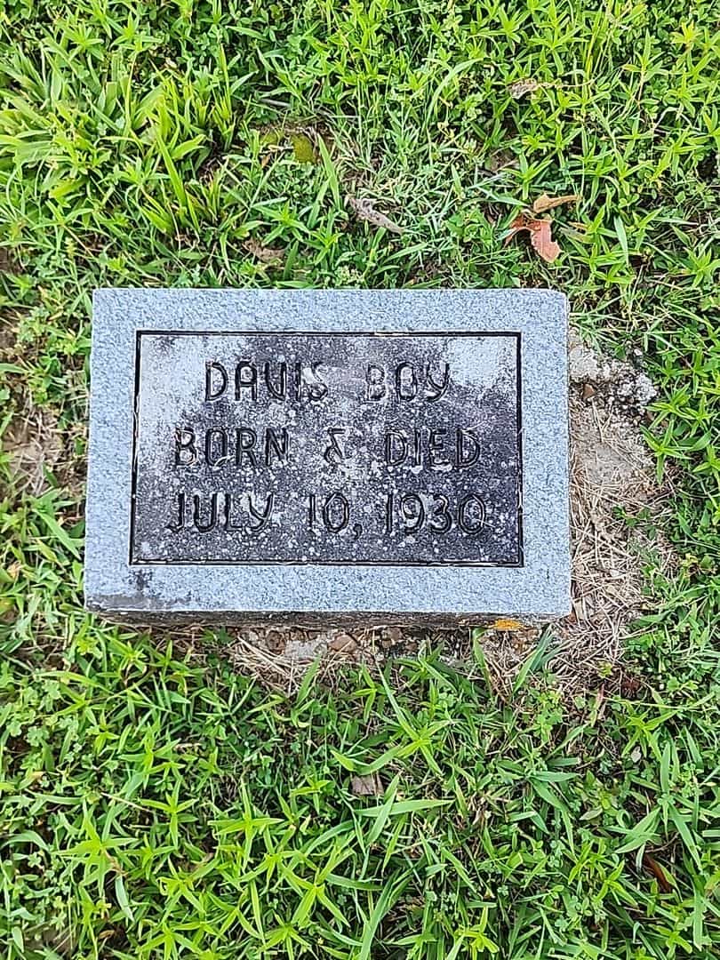 Infant Davis's grave. Photo 1