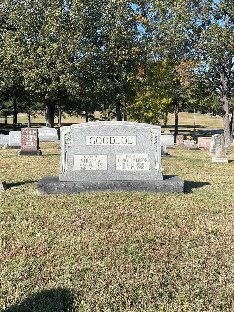 Virginia Goodloe's grave. Photo 2