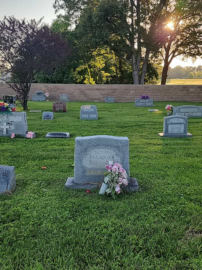 Tina Adcock's grave. Photo 2