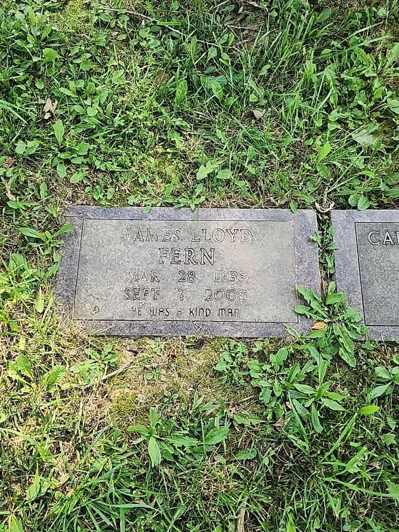 James Lloyd Fern's grave. Photo 3