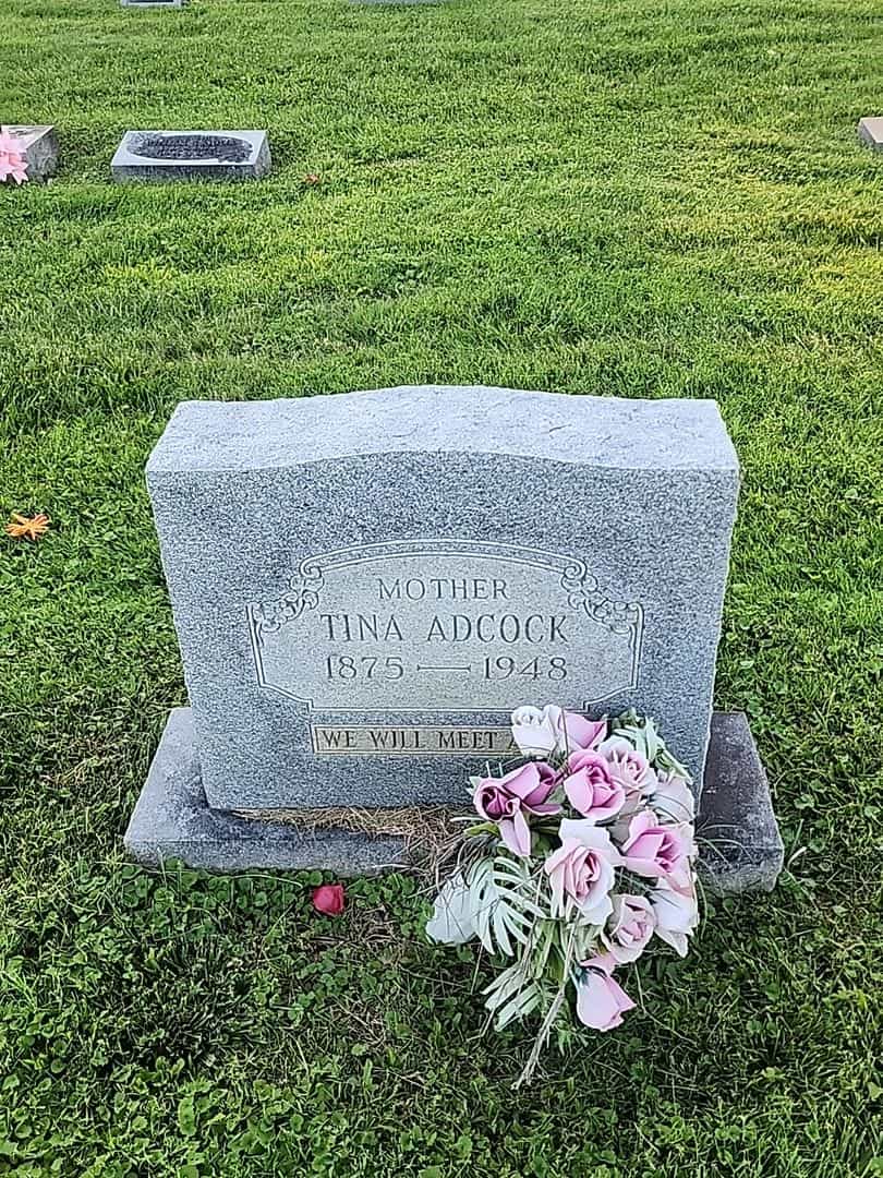 Tina Adcock's grave. Photo 1