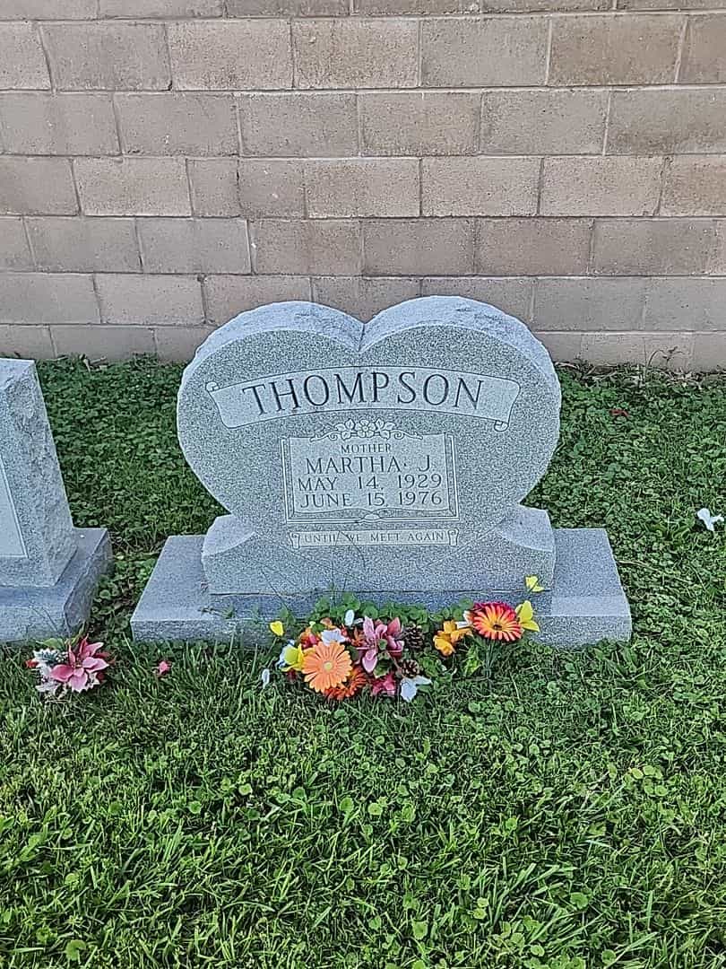 Martha J. Thompson's grave. Photo 1
