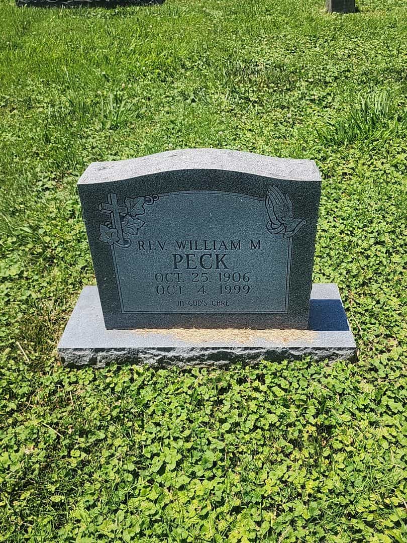 Reverend William Martin Peck Junior's grave. Photo 1