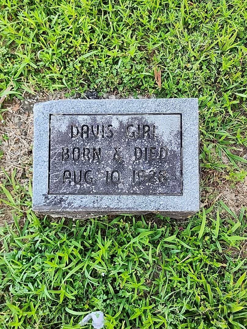 Infant Davis's grave. Photo 1