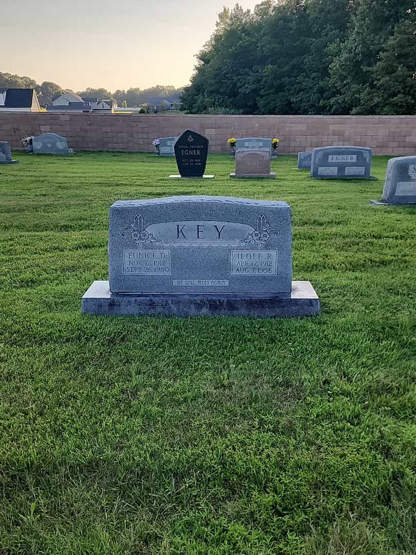 Eunice D. Key's grave. Photo 2