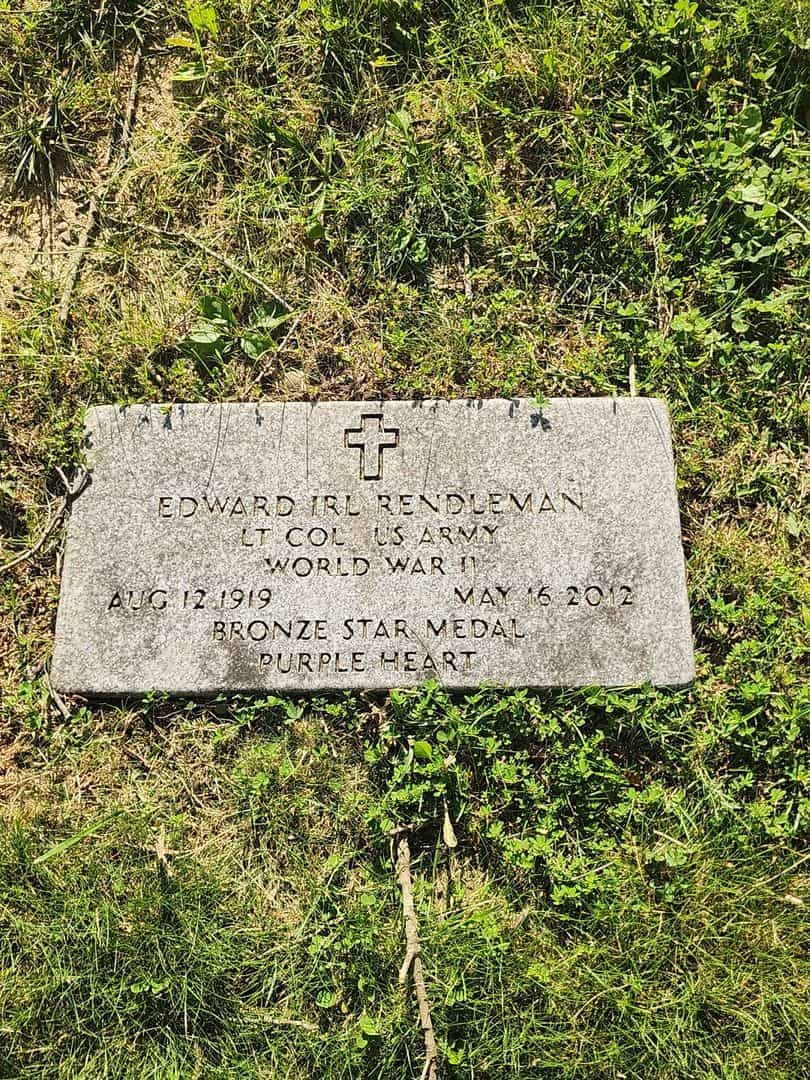 Edward Irl "Ed" Rendleman's grave. Photo 3