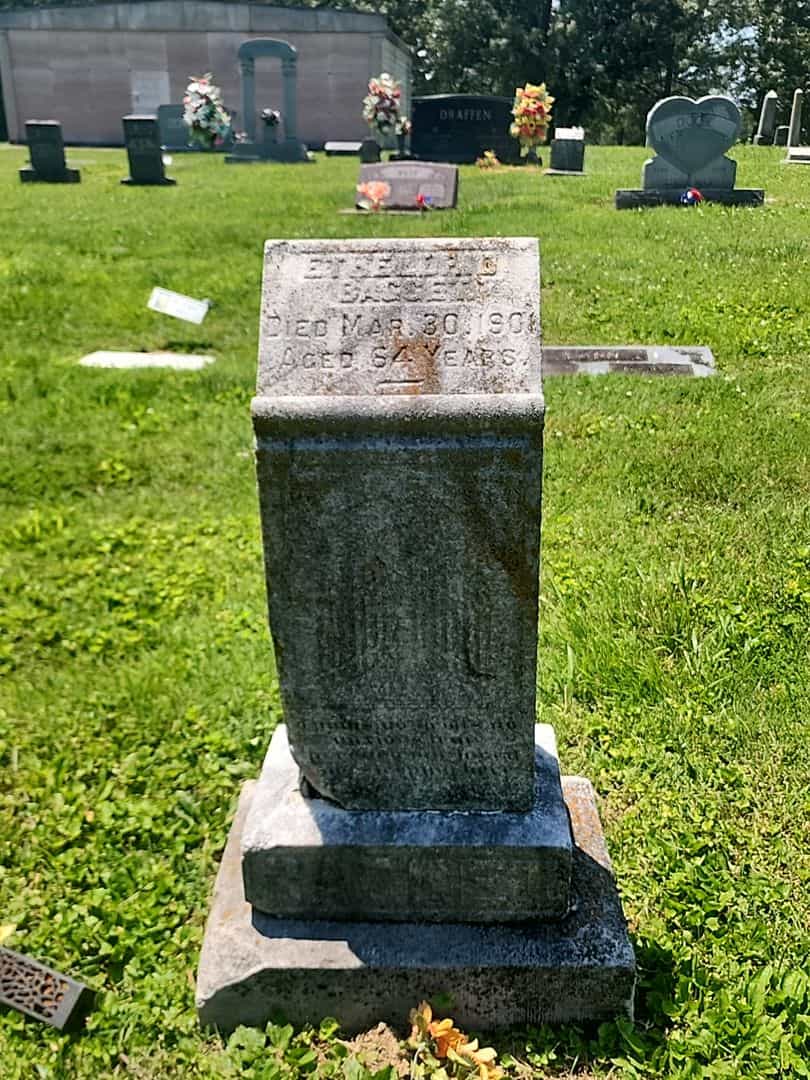 Etheldrid Baggett's grave. Photo 1