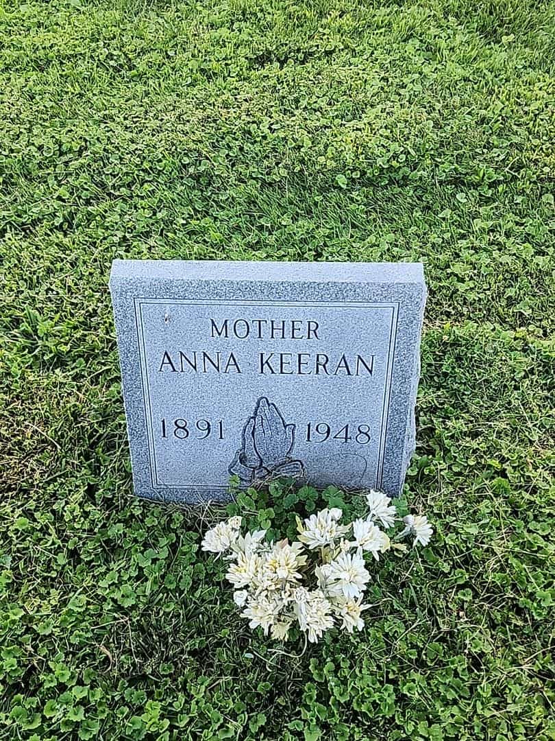 Anna Keeran's grave. Photo 1
