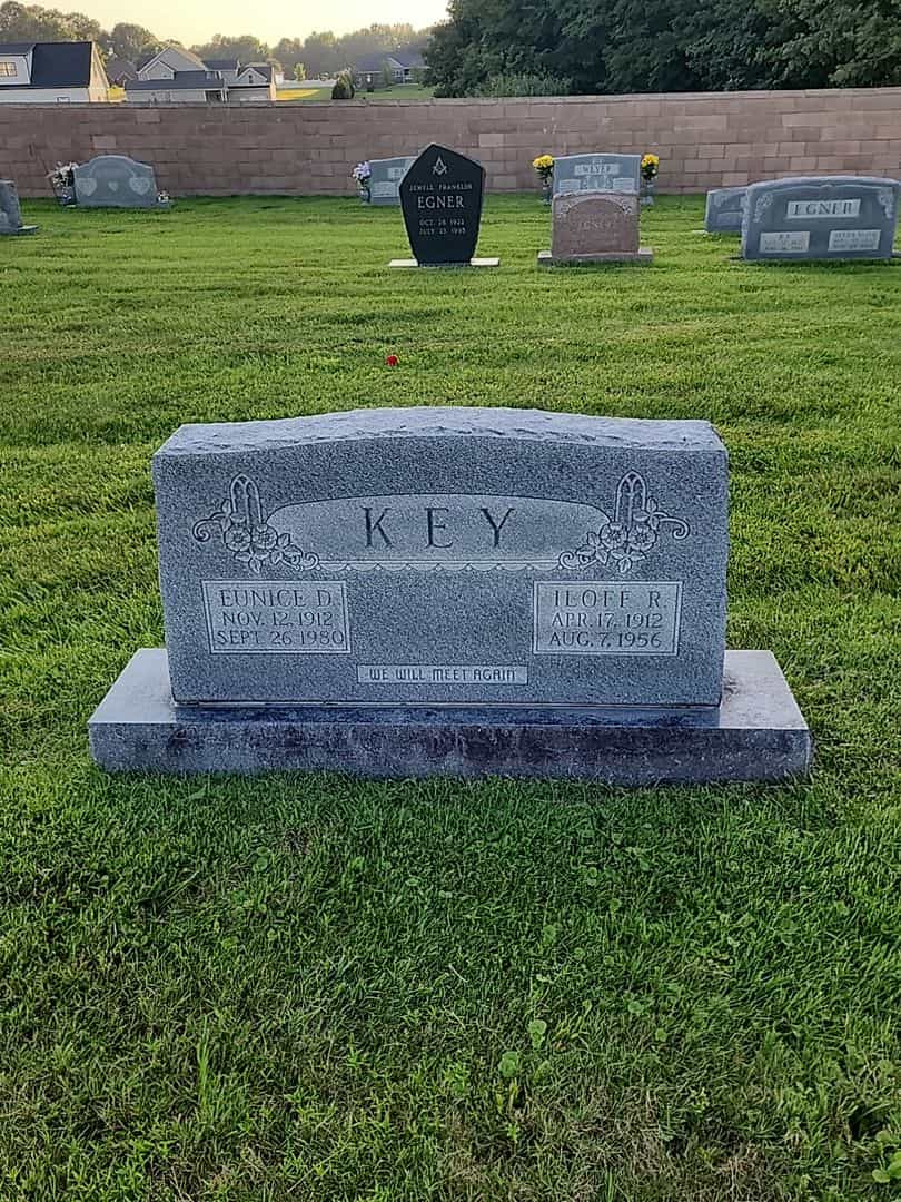 Eunice D. Key's grave. Photo 1