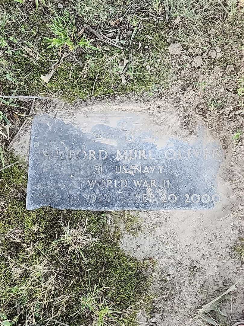 Wilford Murl Oliver's grave. Photo 4