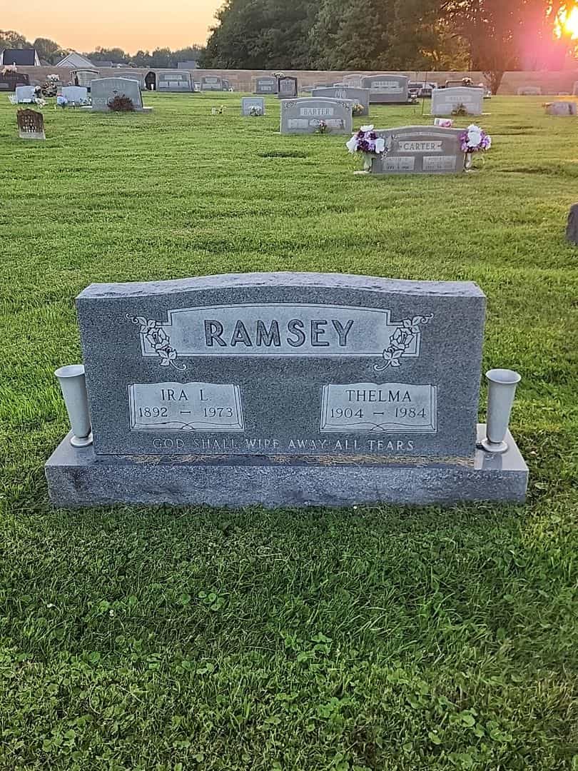 Ira L. Ramsey's grave. Photo 1