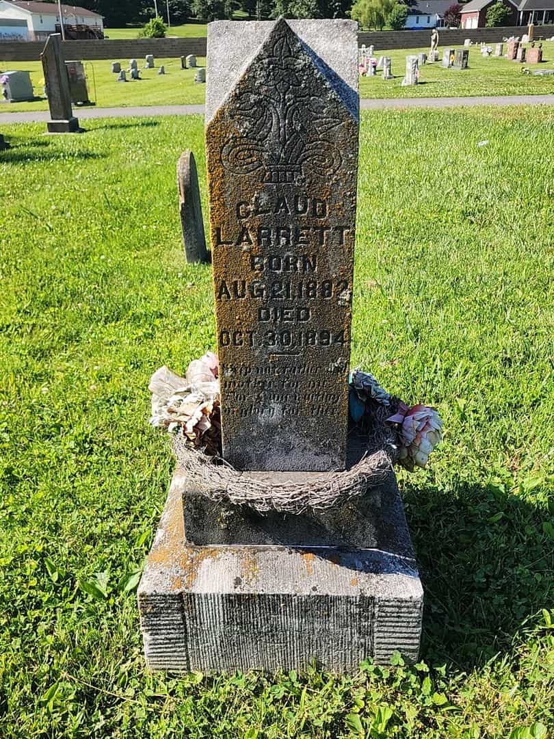 Claud Larrett's grave. Photo 1