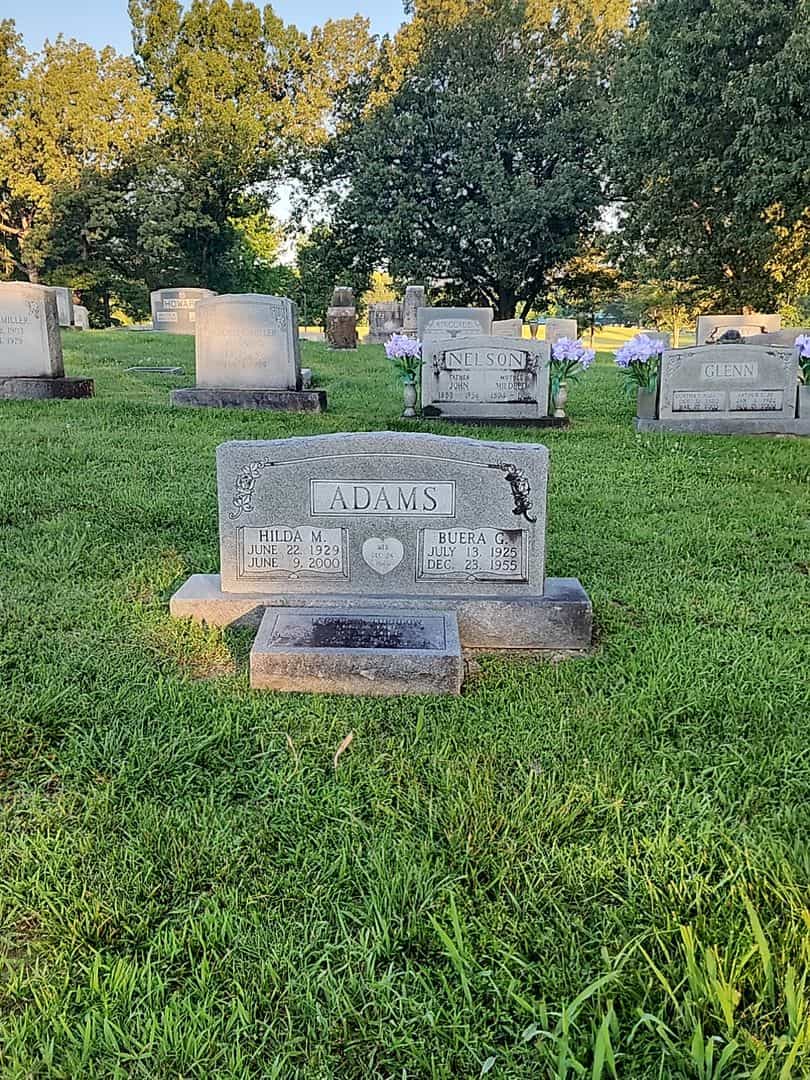 Buera Glyn Adams's grave. Photo 2