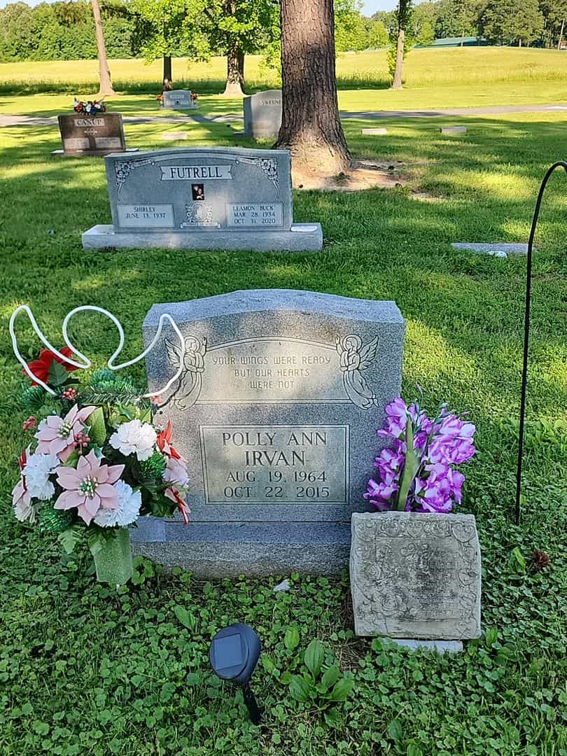 Polly Ann Irvan's grave. Photo 1