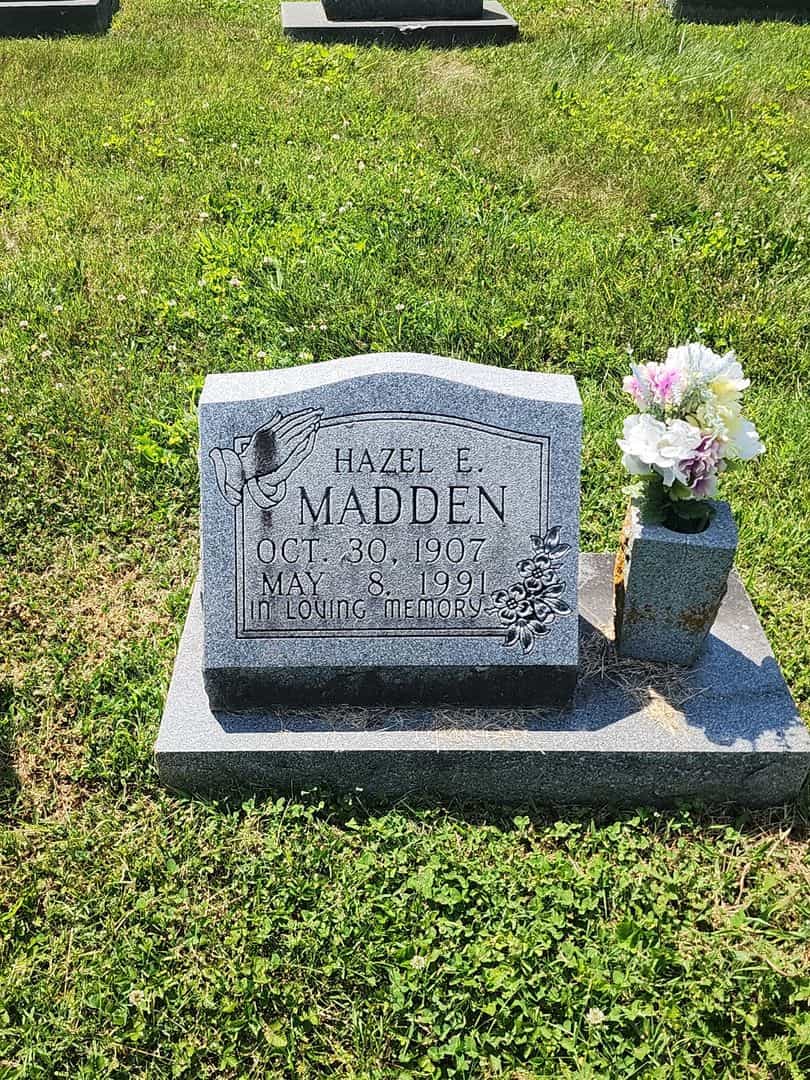 Hazel E. Madden's grave. Photo 1