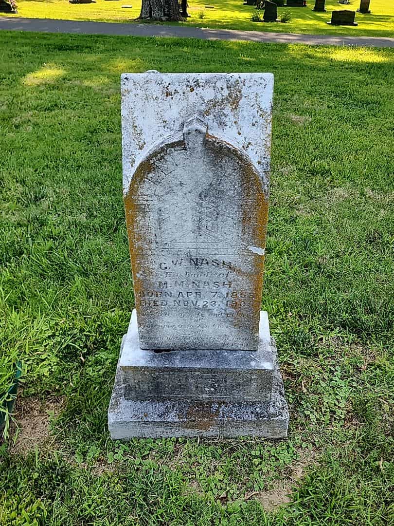 George W. Nash's grave. Photo 1