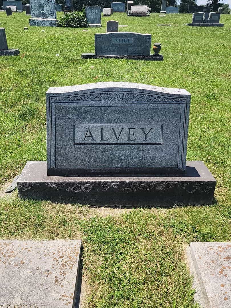 William E. Alvey's grave. Photo 1