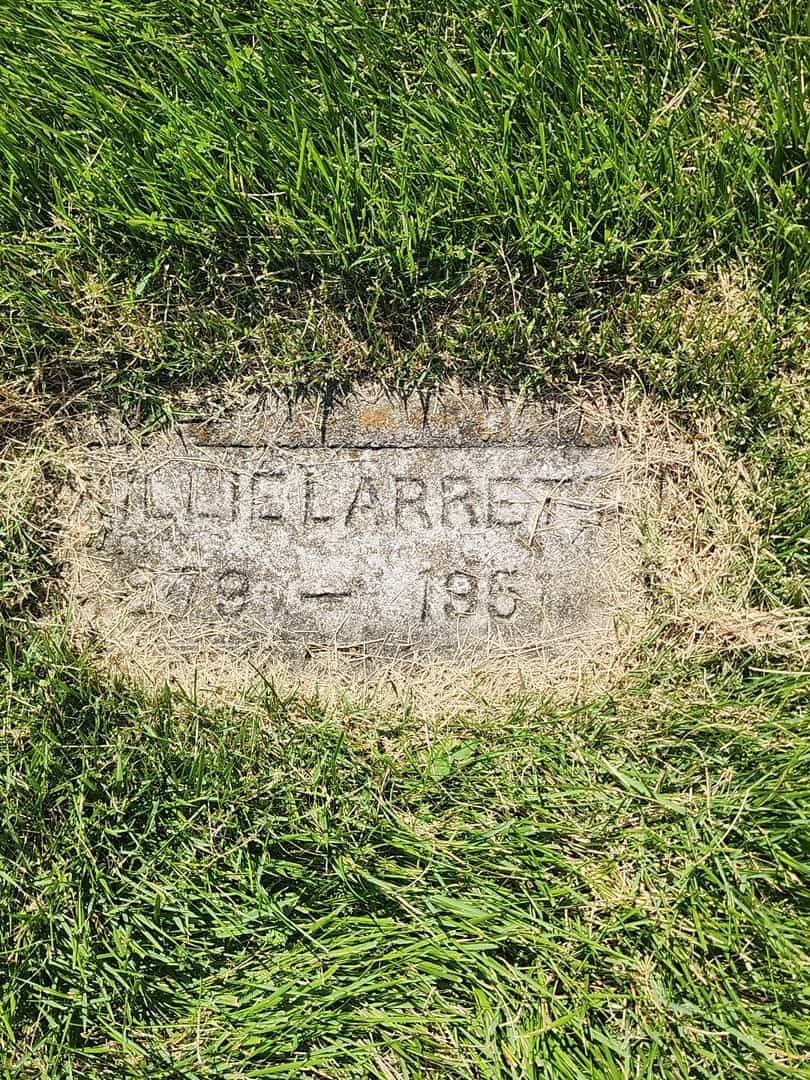 Willie Larrett's grave. Photo 1