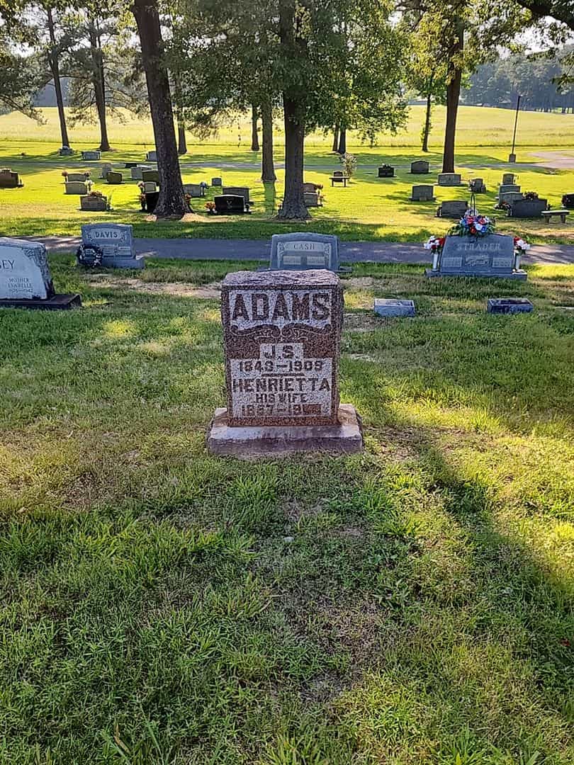 Henrietta Adams's grave. Photo 2