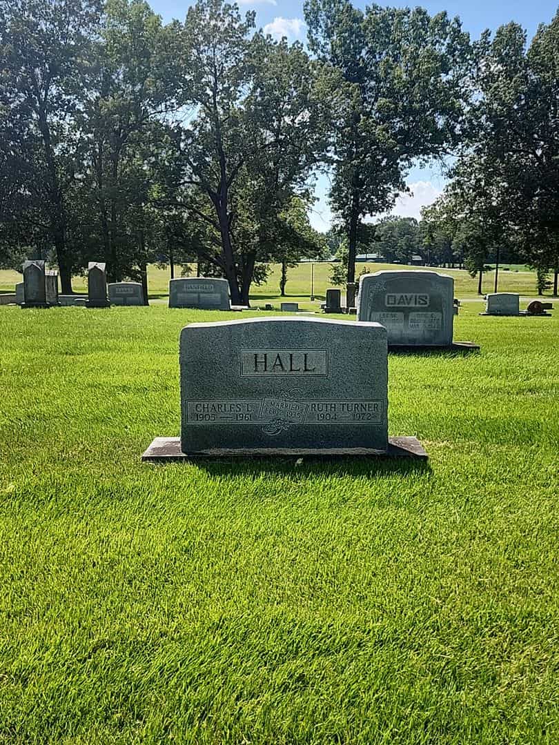 Charles L. Hall's grave. Photo 2