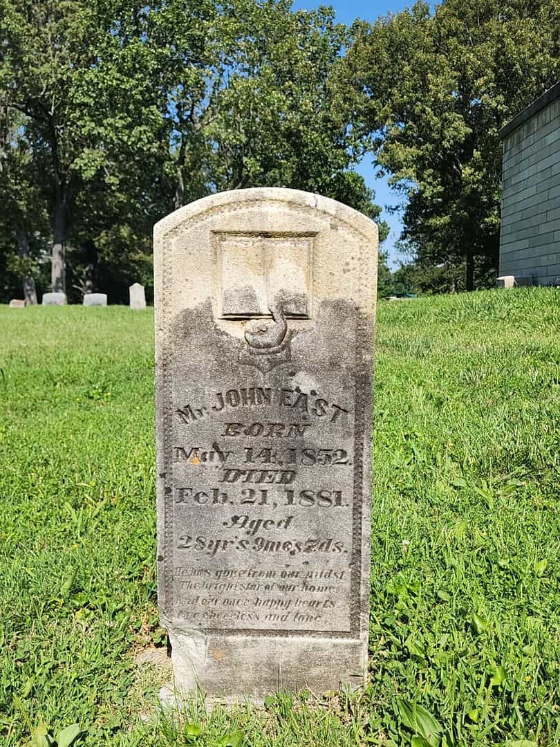 Mister John East's grave. Photo 1