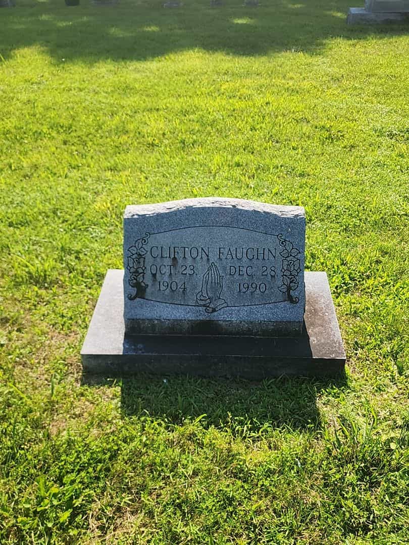 Clifton Faughn's grave. Photo 1