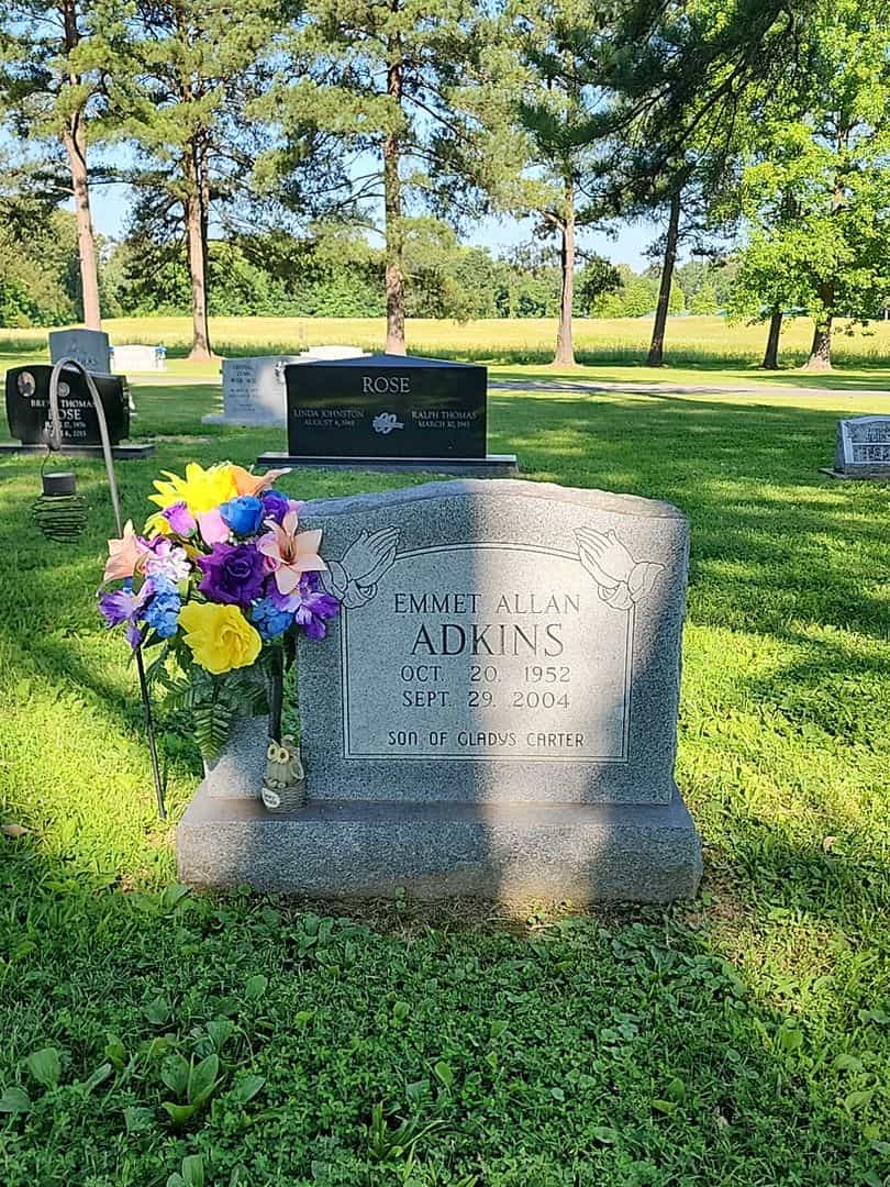 Emmet Allan Adkins's grave. Photo 1