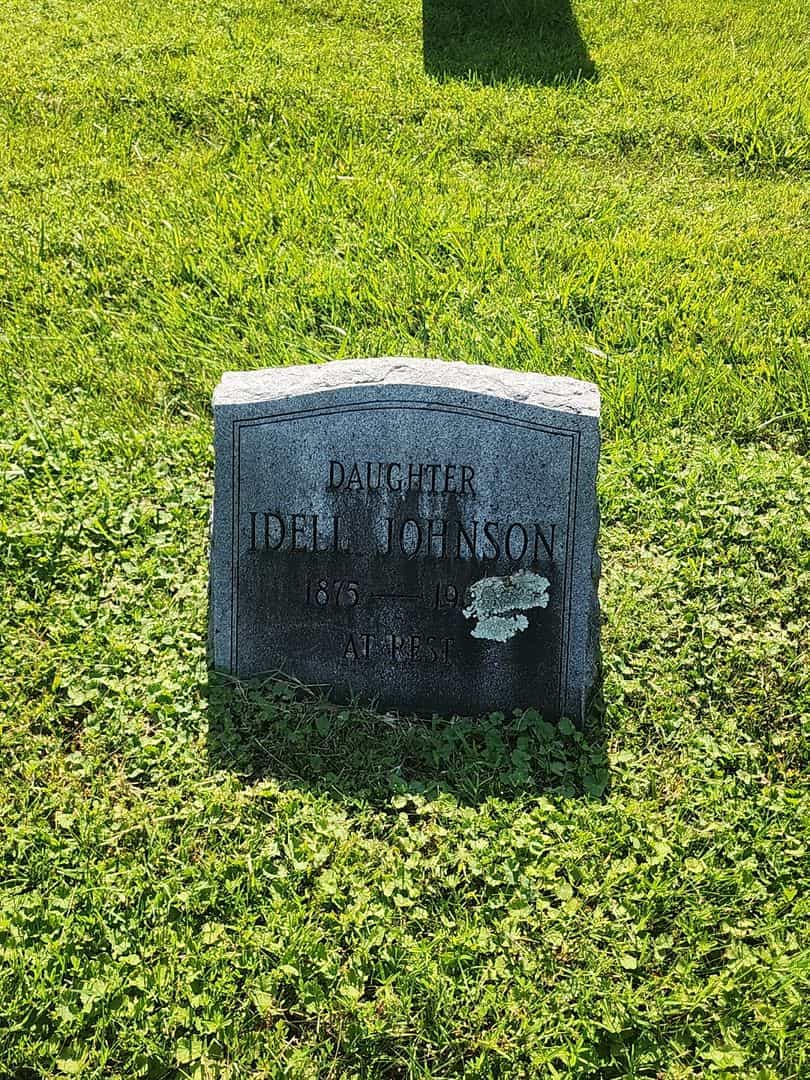 Idell Johnson's grave. Photo 1