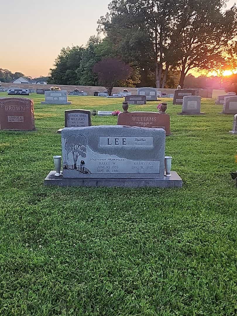 Barry W. Lee's grave. Photo 2