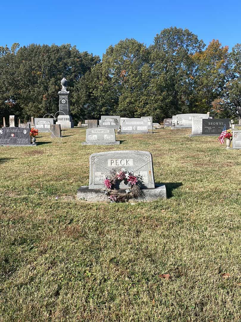 William M. "Bill" Peck's grave. Photo 2