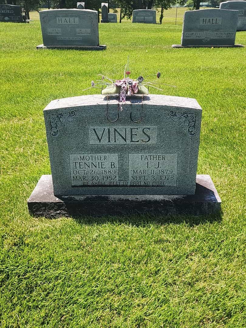 I. J. Vines's grave. Photo 1
