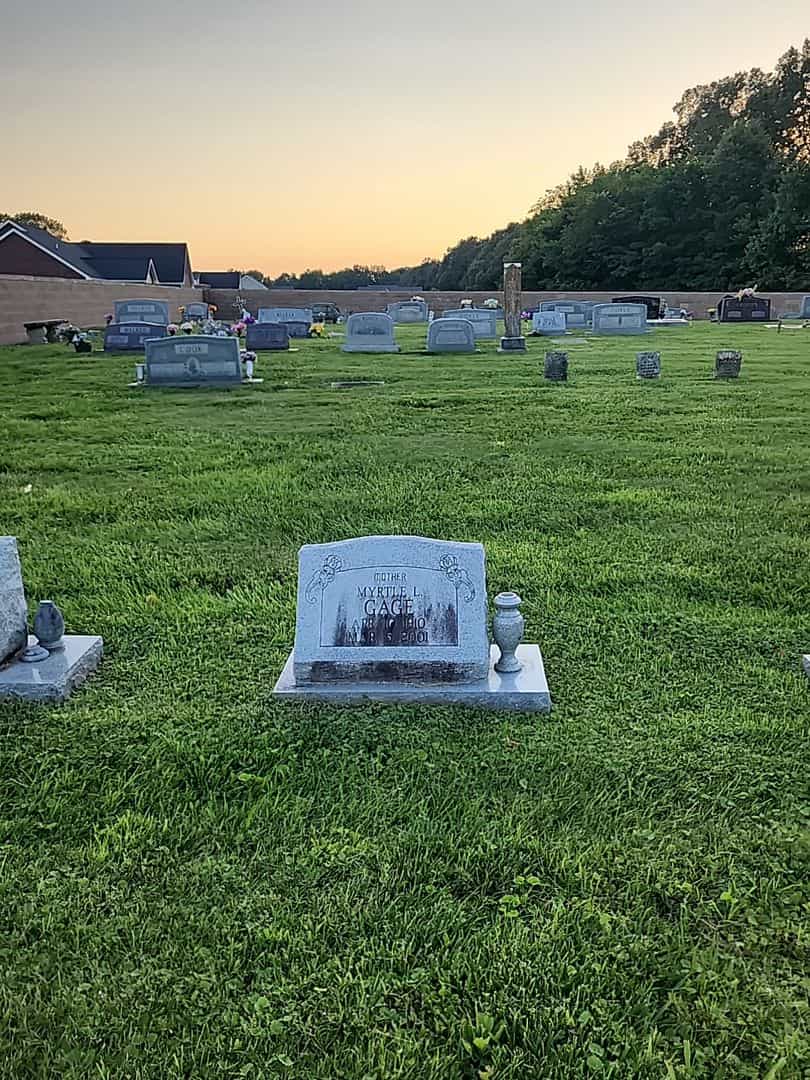 Myrtle L. Gage's grave. Photo 2