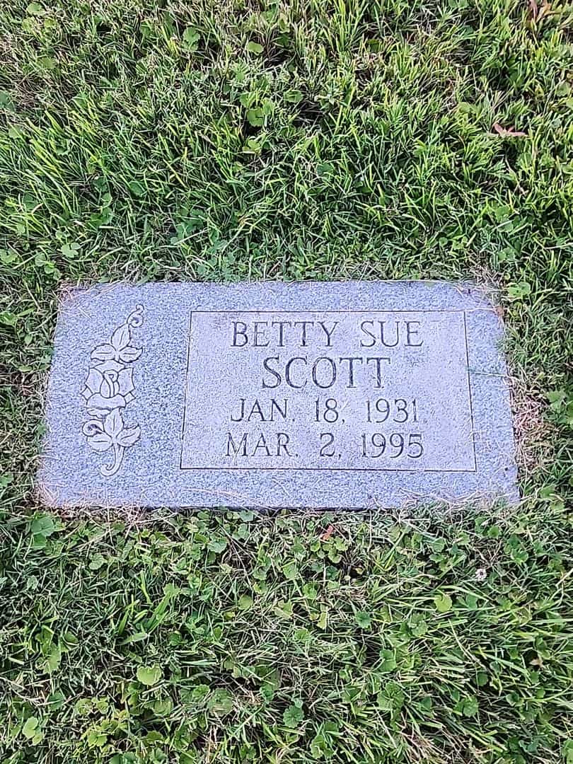 Betty Sue Scott's grave. Photo 1