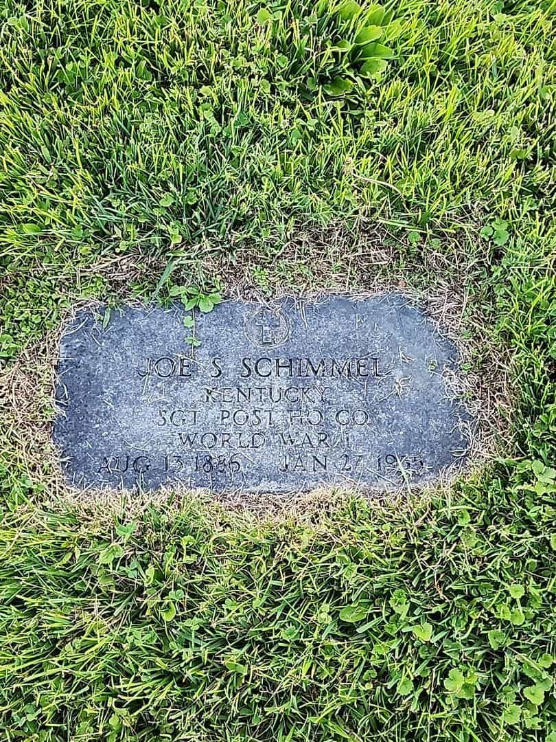 Joseph S. "Joe" Schimmel's grave. Photo 3