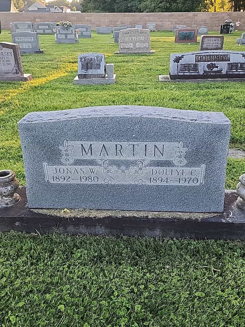 Jonas W. Martin's grave. Photo 1