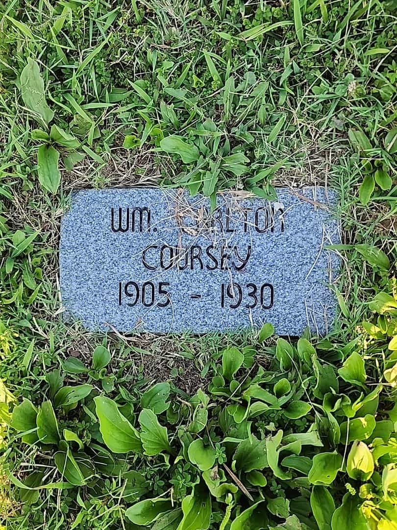 William Carlton Coursey's grave. Photo 1