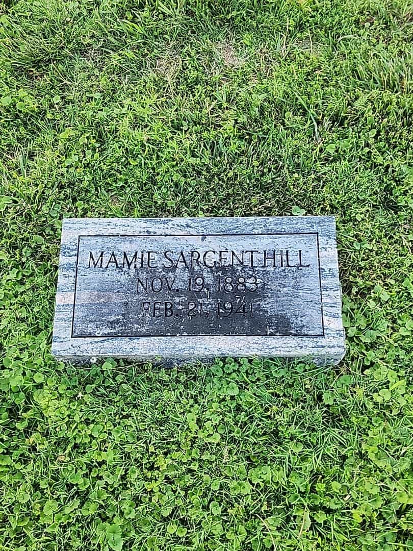 Mamie Sargent Hill's grave. Photo 3