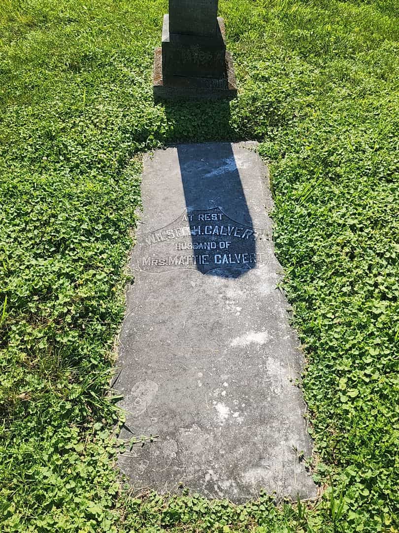 Wilson H. Calvert's grave. Photo 1