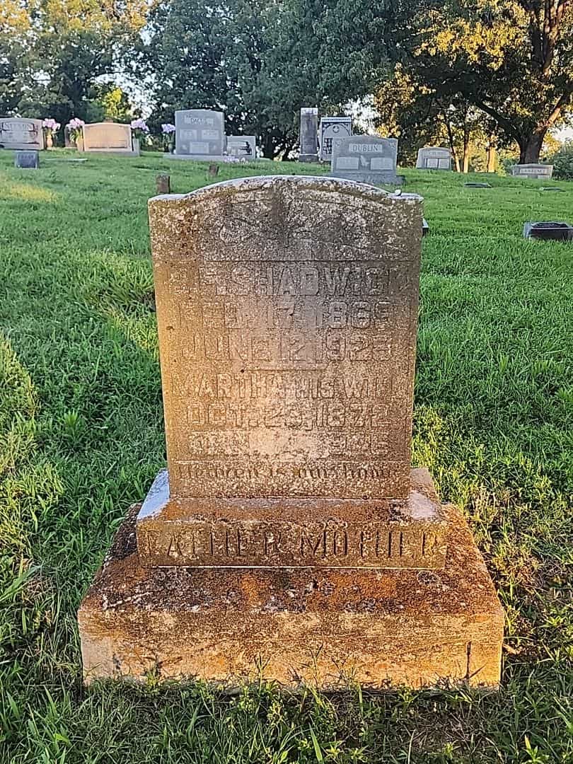B. F. Shadwick's grave. Photo 1