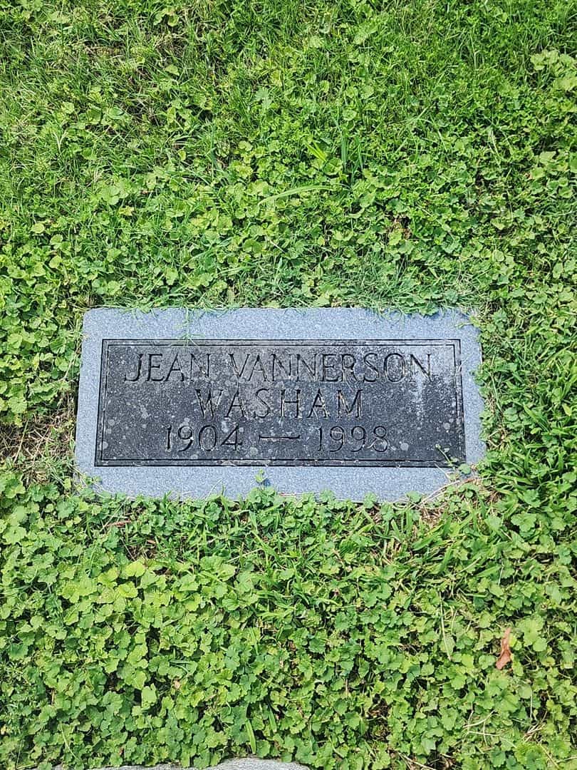 Jean Vannerson Washam's grave. Photo 3