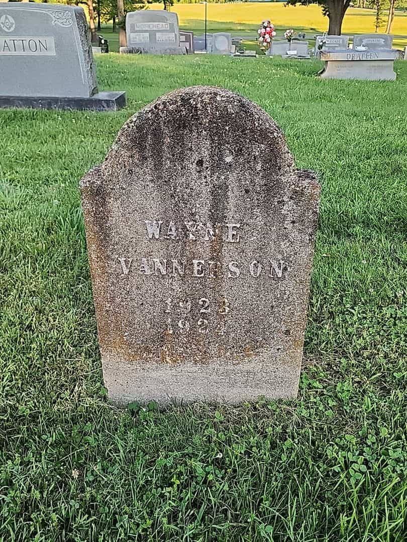 Wayne Vannerson's grave. Photo 1