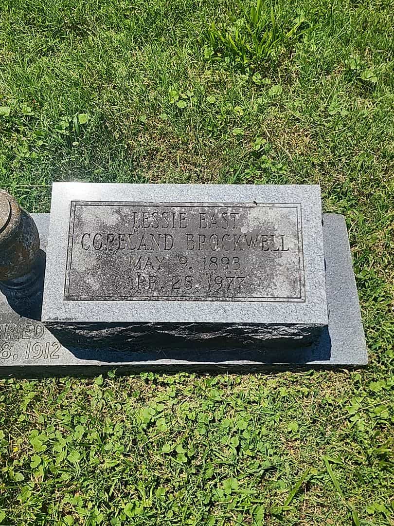 Lessie East Copeland Brockwell's grave. Photo 1