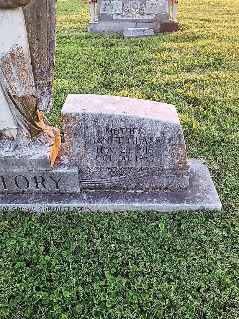 Janet Glass Story's grave. Photo 3