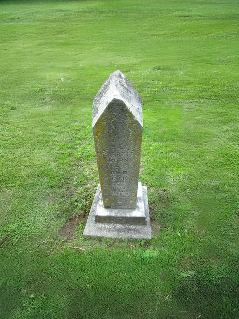 Lessie Lee Larrett's grave. Photo 2