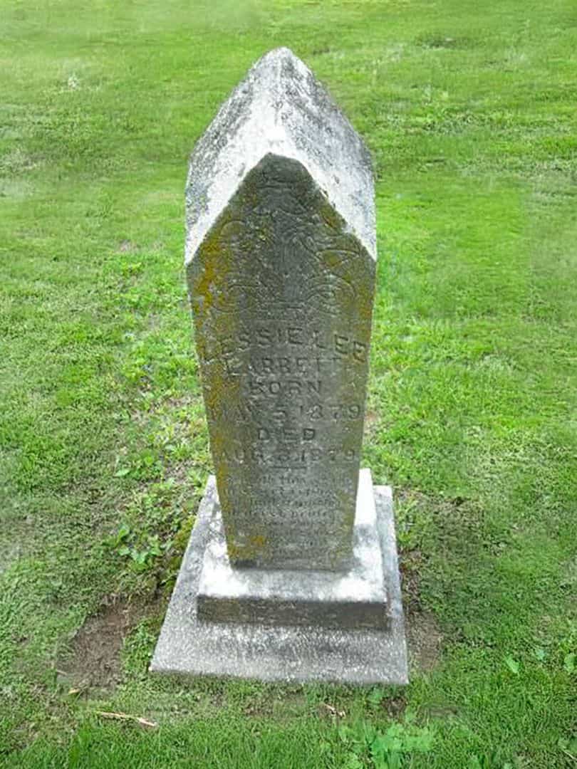 Lessie Lee Larrett's grave. Photo 1