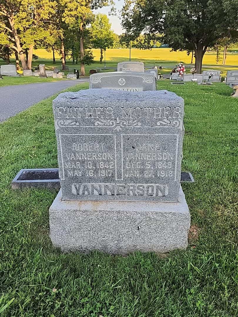 Jane Vannerson's grave. Photo 1